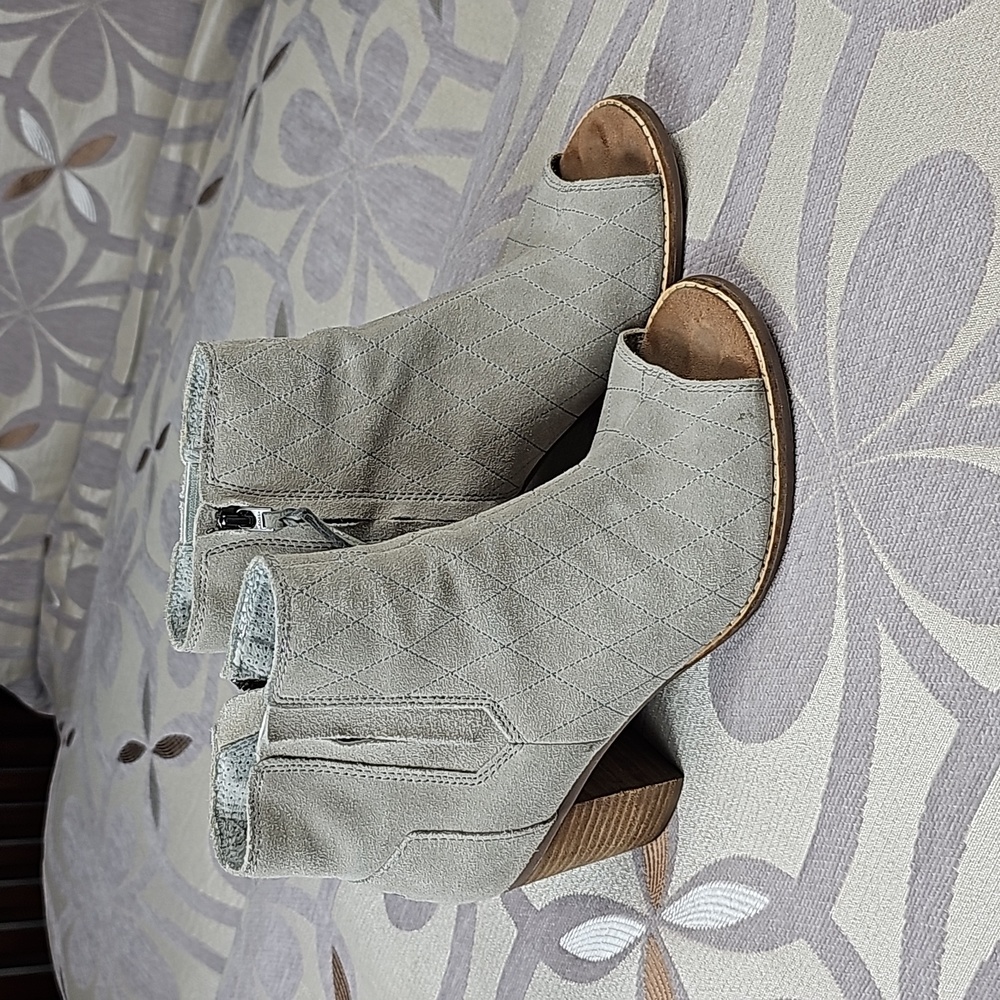 Toms peep toe ankle boots